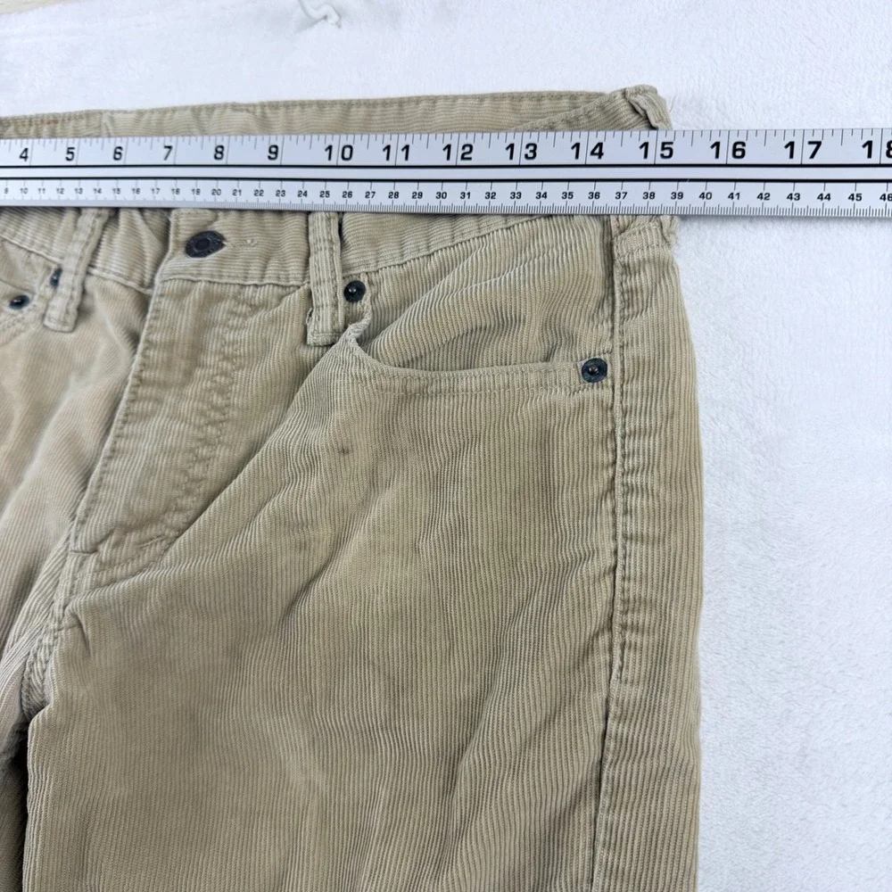 Levi's 511 Slim Fit Corduroy Pants Khaki Tan W30 L32‎